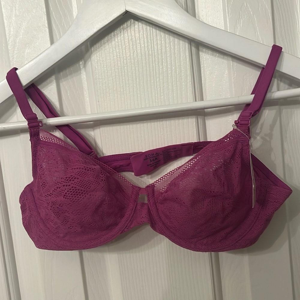 NWT Soma unlined lace bra